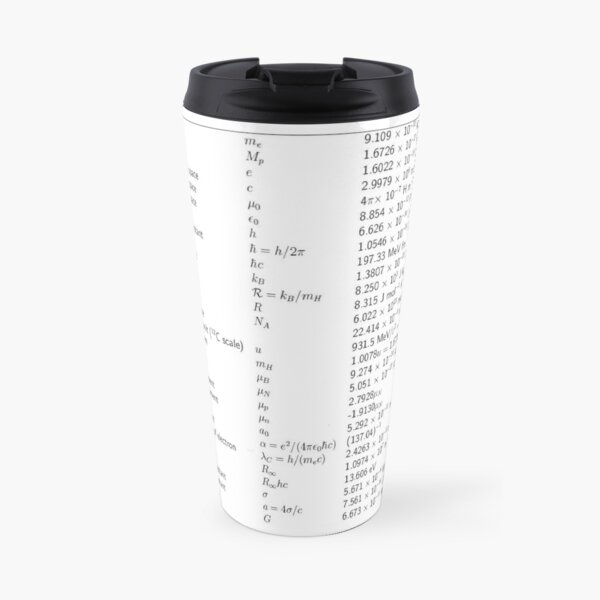 #Physical #Constants #PhysicalConstants Travel Coffee Mug