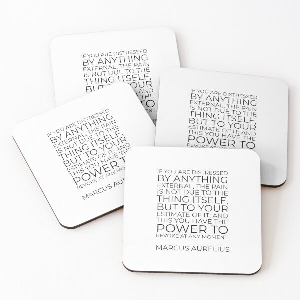 Item preview, Marcus Aurelius Stoic philosophy quote - If you are distressed by anything external designed and sold by Inspirationmotivation.