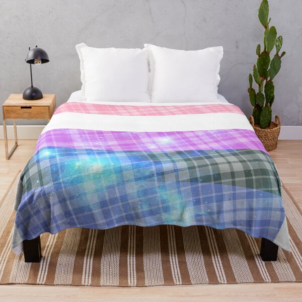 Item preview, Plaid space themed genderfluid flag designed and sold by Jemjae1112.