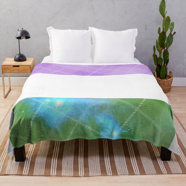 Item preview, Plaid space themed genderqueer flag  designed and sold by Jemjae1112.