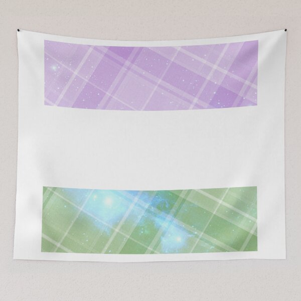 Item preview, Plaid space themed genderqueer flag  designed and sold by Jemjae1112.