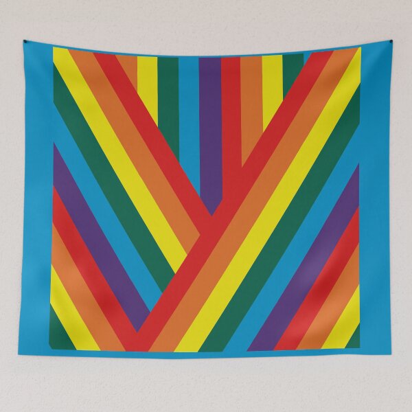 Item preview,  Rainbow Stripes in Diagonal Pattern designed and sold by Greenbaby.