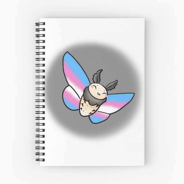 Item preview, Fluttering Trans Pride Moth designed and sold by FanimalCre8ns.