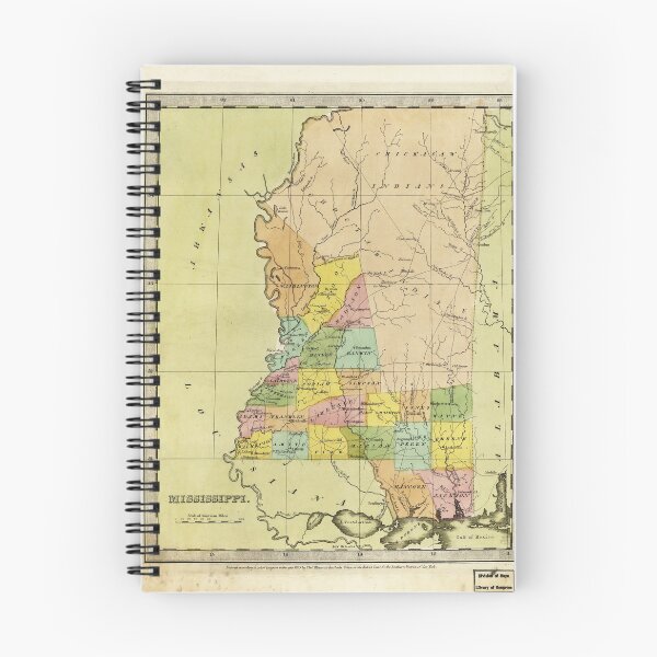 Item preview, Map of Mississippi (1835) designed and sold by allhistory.