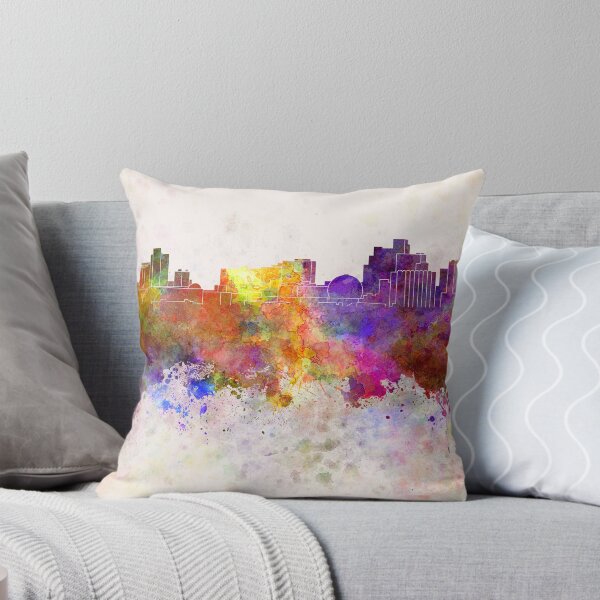 Item preview, Reno skyline in watercolor background designed and sold by paulrommer.