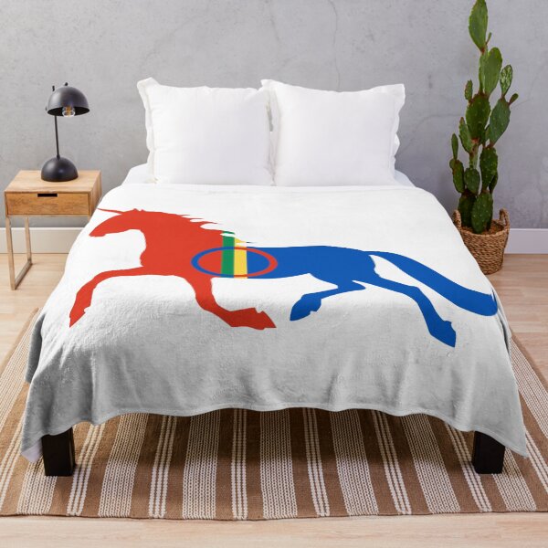 Item preview, Sámi People Unicorn Flag designed and sold by wickedcartoons.