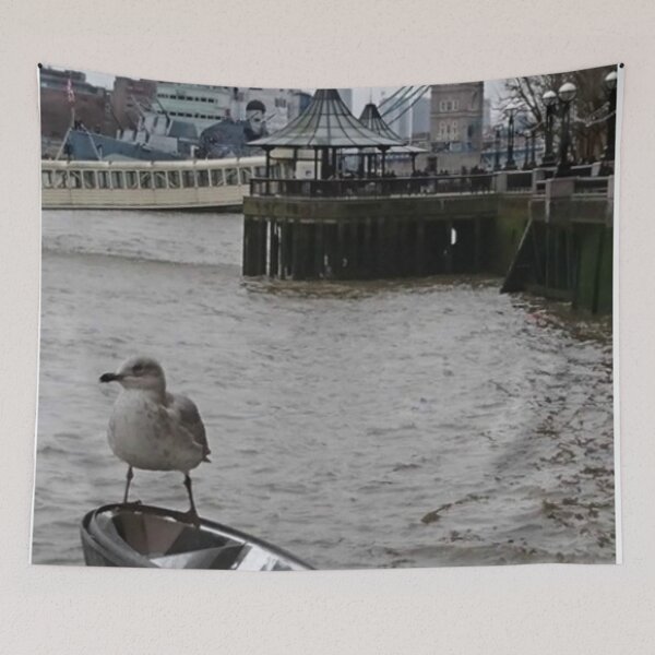 Item preview, Bird by Tower Bridge designed and sold by Madbohemianpoet.