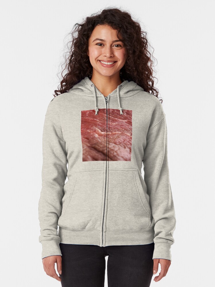 raw meat sweatshirt