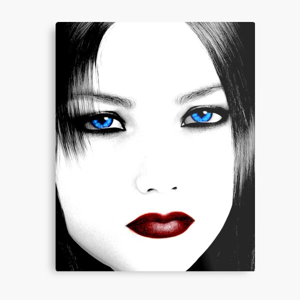 Blue Metal Print
