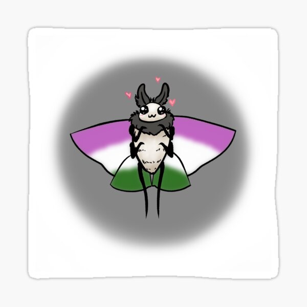 Gender-queer Pride Dust the Moth Sticker