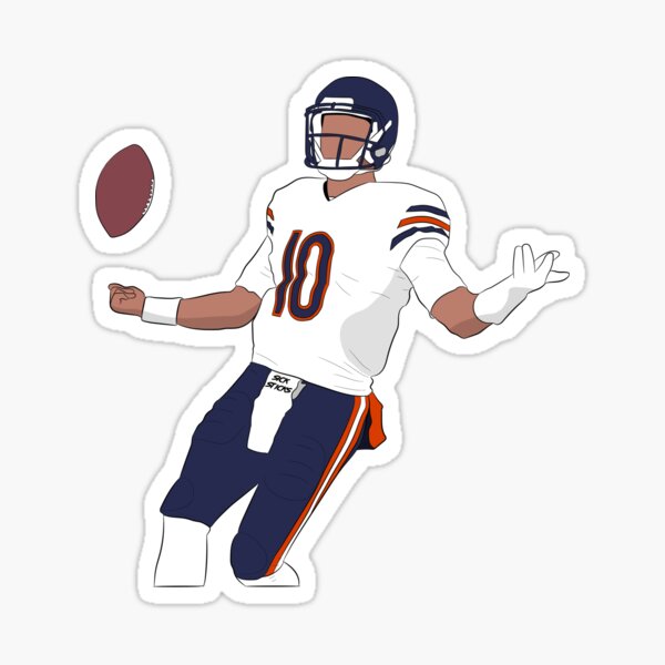 Buy the Mens Blue Orange NFL Chicago Bears Mitchell Trubisky #10