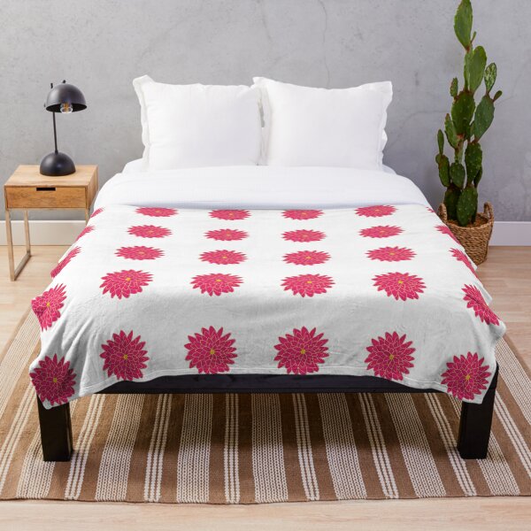 Item preview, Large Pink and Yellow Dahlia Pattern designed and sold by caseykayb.