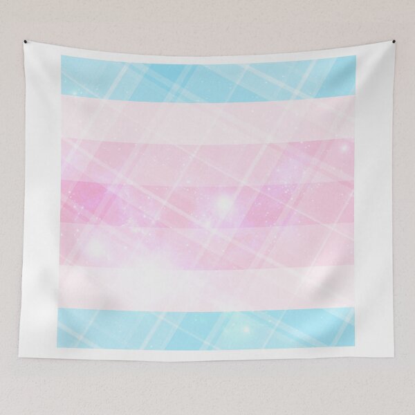 Item preview, Plaid space themed transfem flag  designed and sold by Jemjae1112.
