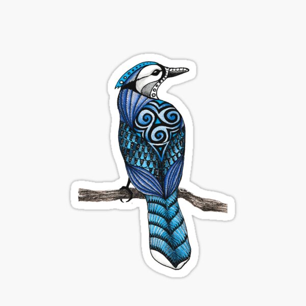 Blue Jay Totem Sticker