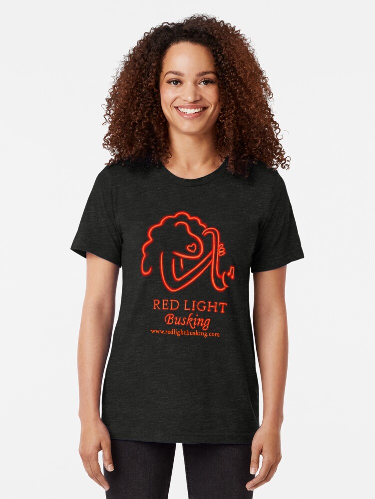 Alternate view of Red Light Busking a new cultural experience to hit London. Tri-blend T-Shirt