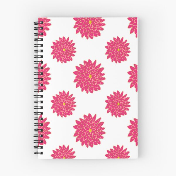Item preview, Pink and Yellow Large and Medium Dahlia Pattern designed and sold by caseykayb.