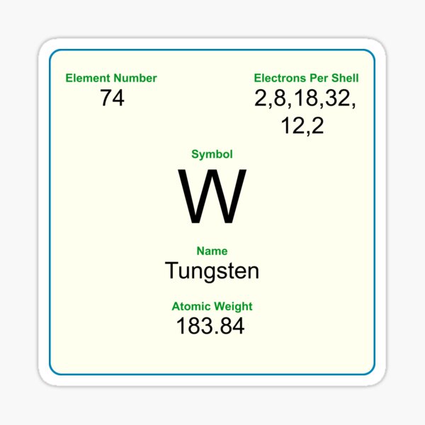 Tungsten Gifts & Merchandise | Redbubble