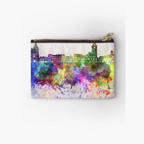 Item preview, Brasov skyline in watercolor background designed and sold by paulrommer.