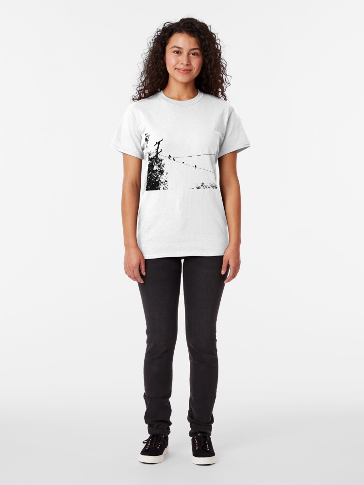 Alternate view of Crows on a wire Classic T-Shirt