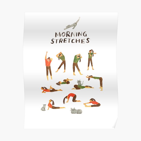 Morning stretches / Yoga Poster