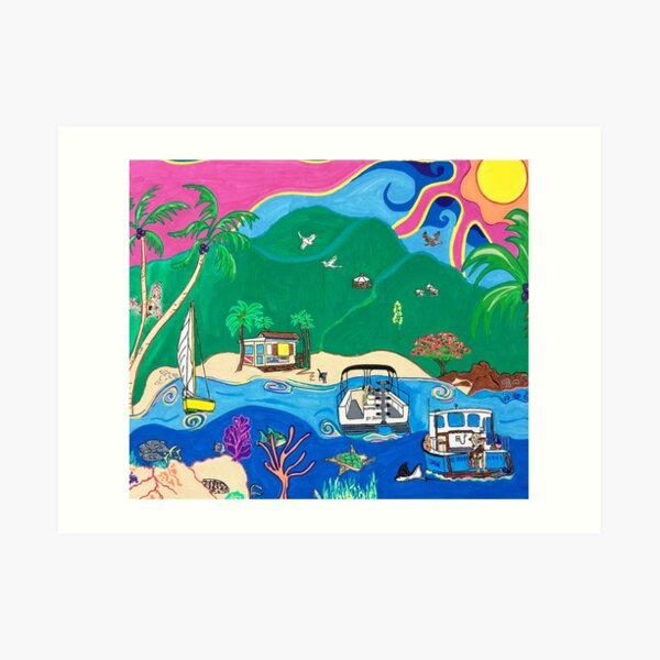 Maho Bay ~Cindy Cunningham Art Print