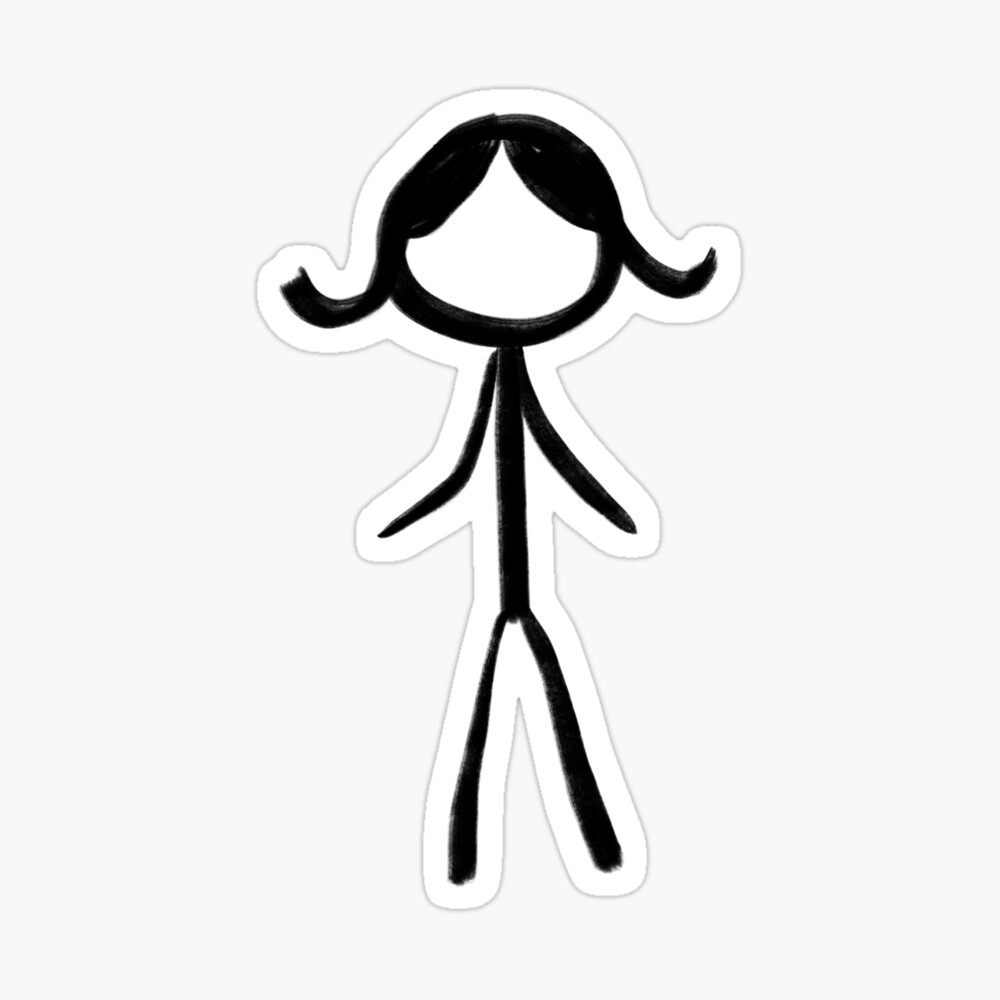 prompthunt: amazing stick figure drawing of a beautiful female