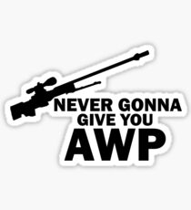 Never Gonna Give you AWP Sticker