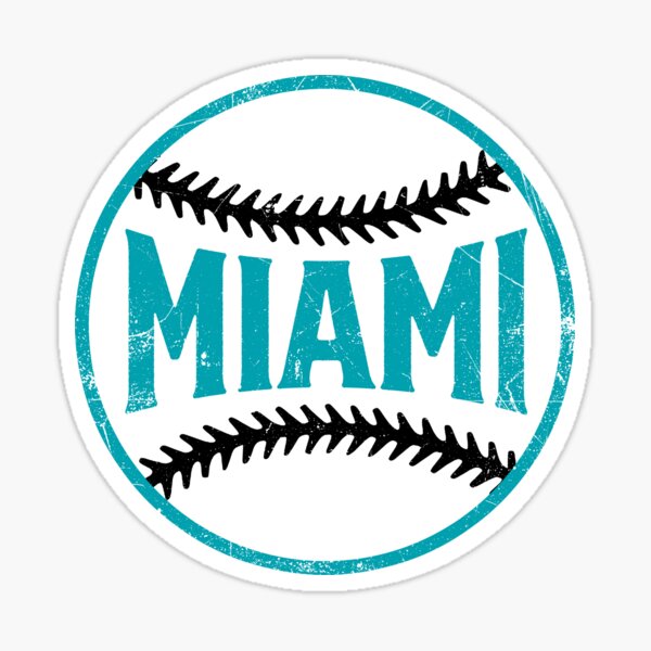 Marlins Baseball, High Quality Vinyl Stickers