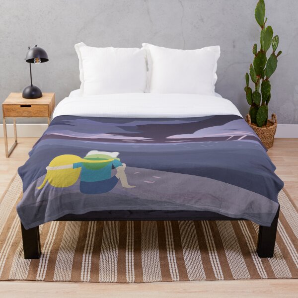 Storm Watching (Adventure Time) Throw Blanket