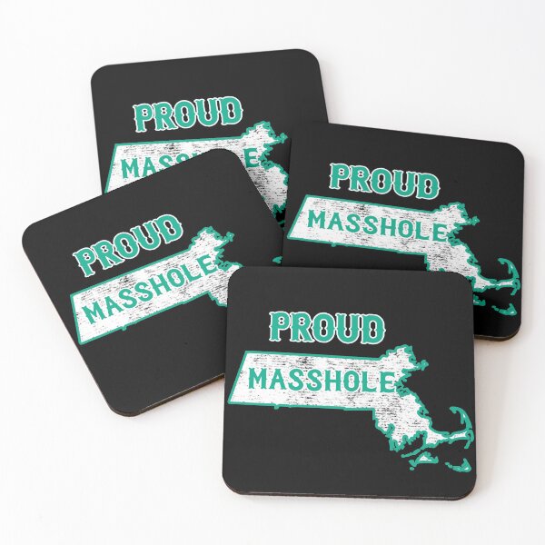 Item preview, Proud Masshole Massachusetts Pride Map designed and sold by funnytshirtemp.