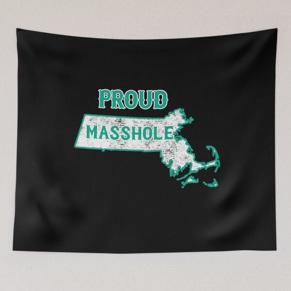 Item preview, Proud Masshole Massachusetts Pride Map designed and sold by funnytshirtemp.