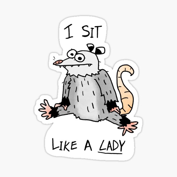 Item preview, Possum Sit Like a Lady designed and sold by Lindsay Scanlan.