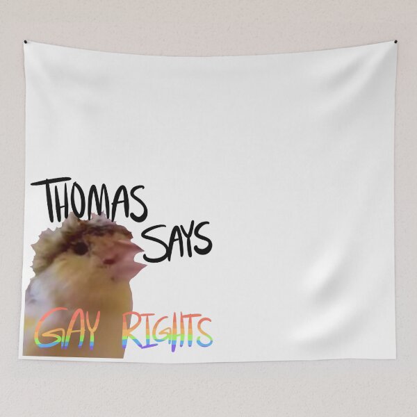 Item preview, Thomas says gay rights black designed and sold by SinMineral.