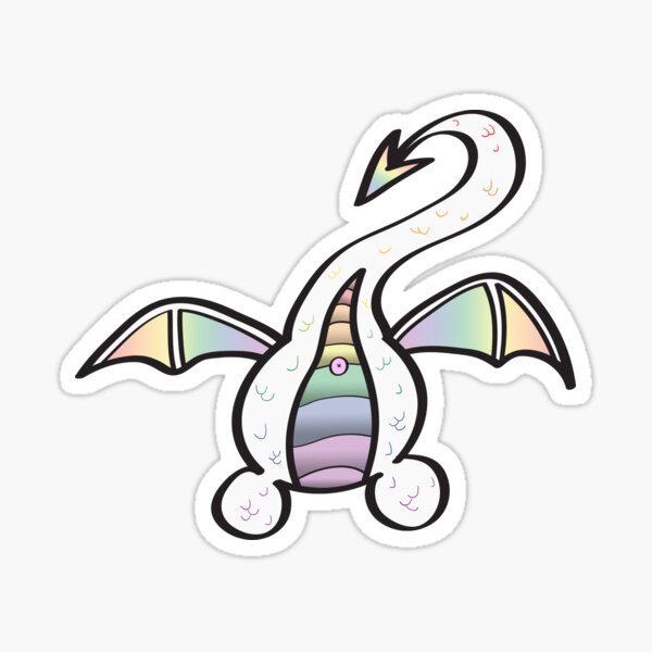 Dragon Butts Rainbow Pastel Sticker For Sale By Xilarae Redbubble 9346