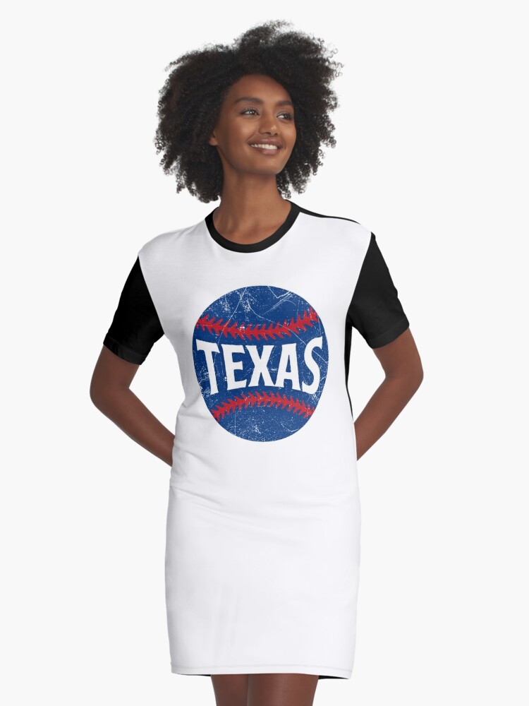 Texas Baseball Fan Dress (white) - Girls