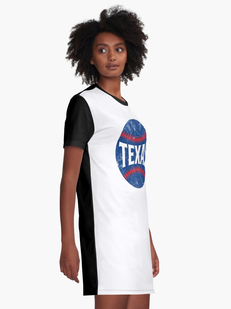 Texas Baseball Fan Dress (white) - Girls