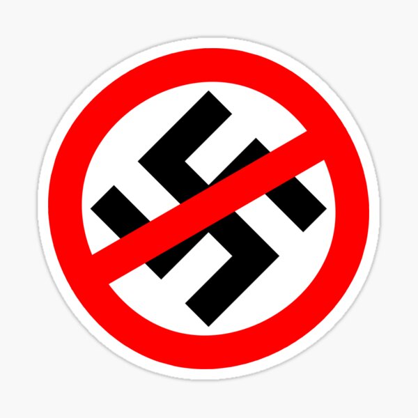 Pas de nazis autorisés Sticker