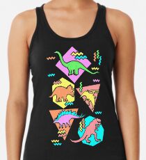 Neunziger Jahre Dinosaurier Muster Tanktop für Frauen