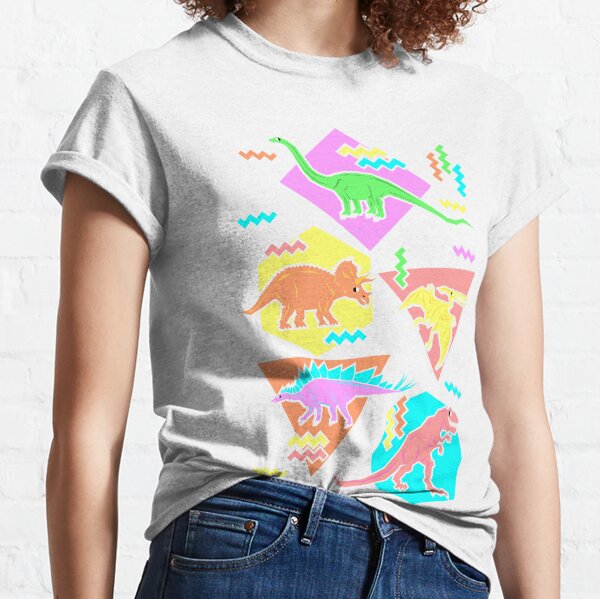 Modèle de dinosaures des années 90 T-shirt classique