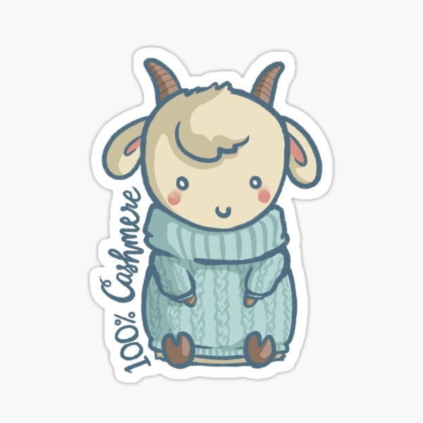 100% Cashmere Sticker
