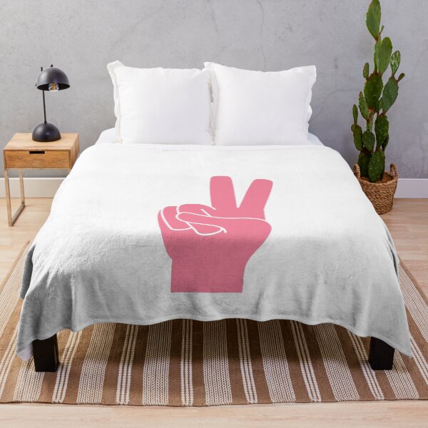 Item preview, Cute Pink Peace Hand Sign Graphic Design designed and sold by angelmalfoy.