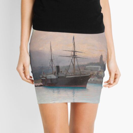 View of the Cathedral of St John Chrysostom, Yalta, 1886 Mini Skirt