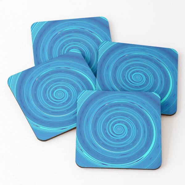 Item preview, Re-Created Spin Painting (Blue & Turquoise) by Robert S. Lee  designed and sold by robertsleeart.