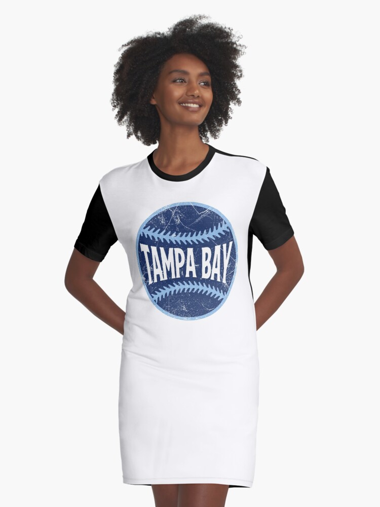 MulletHappens Neon Tampa Bay Baseball T-Shirt