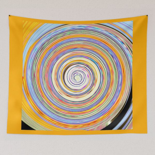 Item preview, Re-Created Spin Painting (Heather, Orange, Cream) by Robert S. Lee designed and sold by robertsleeart.