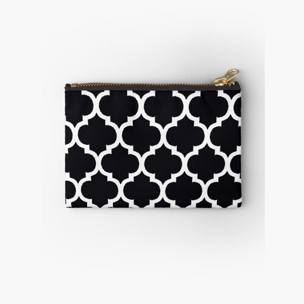 Item preview, ' Black and White Lattice Grid Pattern designed and sold by Overthetopsm.