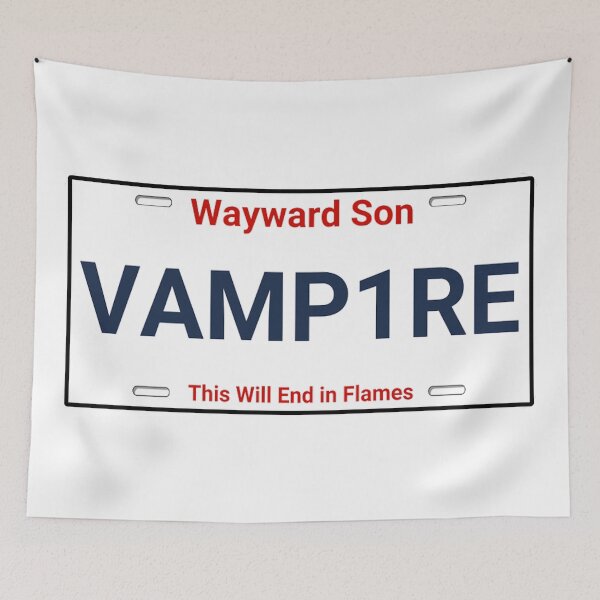 Item preview, VAMP1RE License Plate - Wayward Son Rainbow Rowell designed and sold by Nuclearnicole.