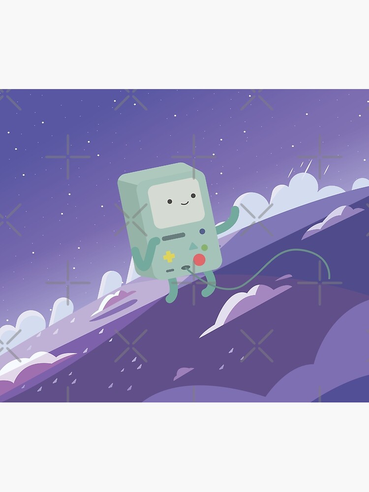 Artwork view, Floating Bmo (Adventure Time) designed and sold by Ashley Castleton