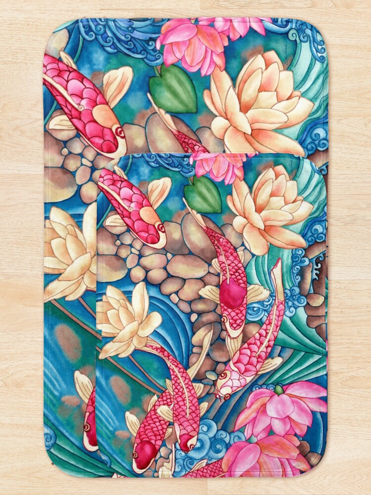Alternate view of Koi Pond Bath Mat