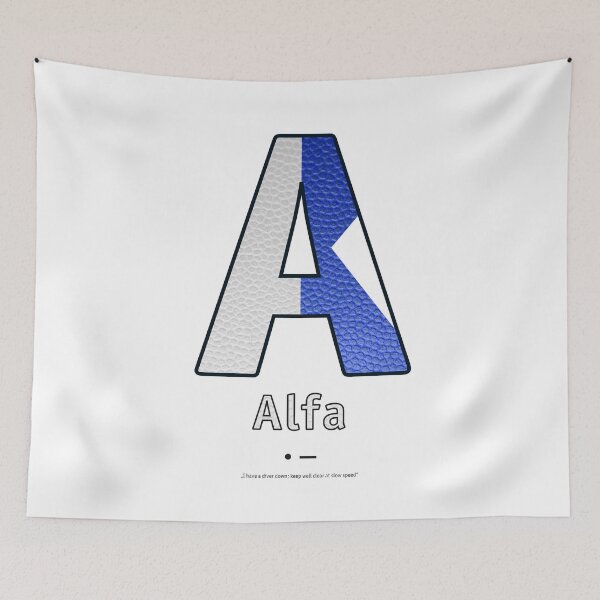 Item preview, Alfa - Navy Alphabet - Leather designed and sold by Art-Frankenberg.